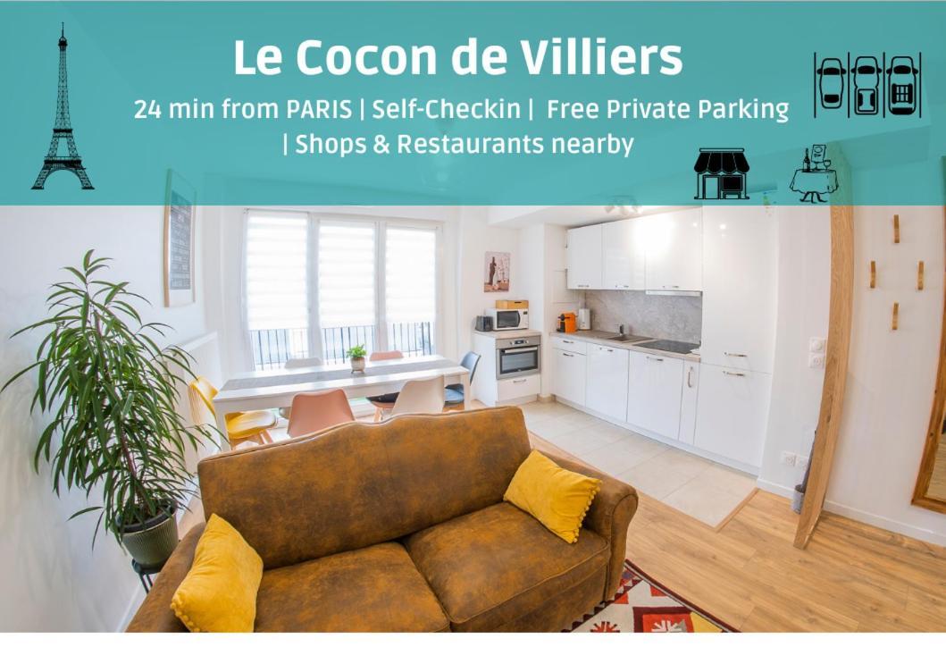 Paris & Disneyland - 2Min From Train Station - Free Private Parking Villiers-sur-Marne Exteriér fotografie